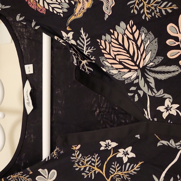 XL Black Floral Sleeveless Tank Reitmans - Picture 2 of 4